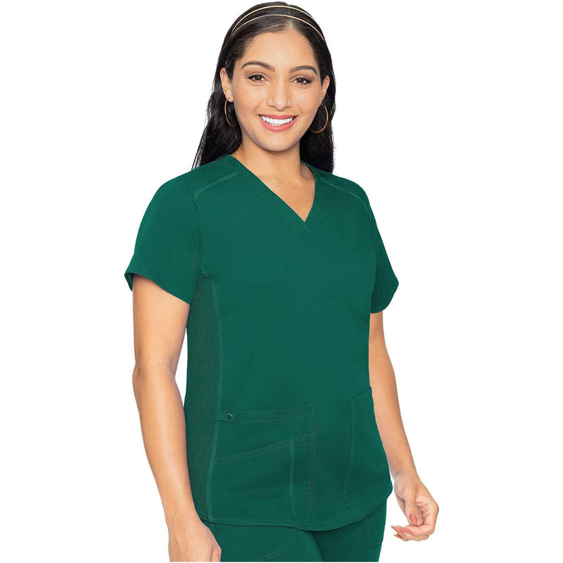 hunter green - V-Neck Shirttail Top