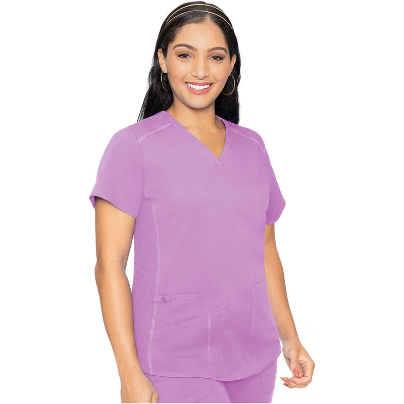 lilac - V-Neck Shirttail Top