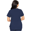 navy - V-Neck Shirttail Top