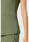 olive - V-Neck Shirttail Top (View 4)