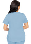 Periwinkle - Med Couture Touch Women Scrub Top - Back View