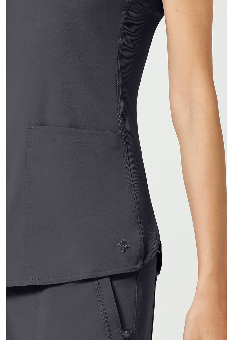 pewter - V-Neck Shirttail Top (View 4)