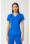 Royal - Med Couture Touch Women Scrub Top - Front View