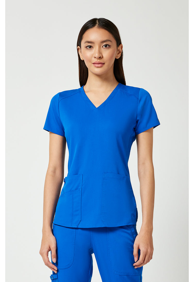 Royal - Med Couture Touch Women Scrub Top - Front View