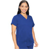 royal - V-Neck Shirttail Top