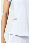 white - V-Neck Shirttail Top (View 3)