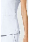white - V-Neck Shirttail Top (View 4)