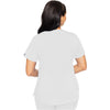 white - V-Neck Shirttail Top