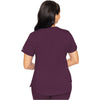 wine - V-Neck Shirttail Top