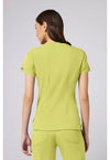 WASABI - Med Couture Touch Women Scrub Top - Back View