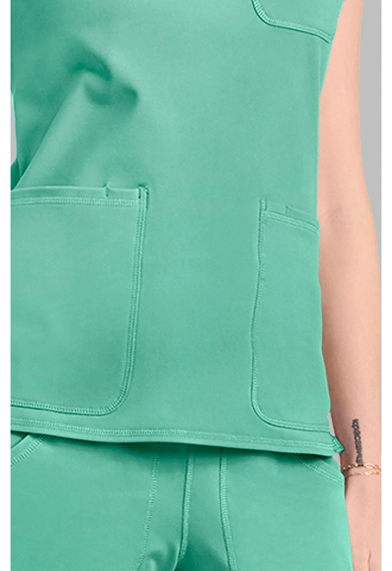 Mint Condition - Women's Raglan V-Neck Scrub Top (View 3)