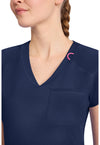 Navy - Women's Raglan V-Neck Scrub Top (View 2)
