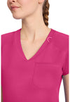 Pink Power - Women's Raglan V-Neck Scrub Top (View 2)