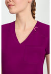 Plum Royale - Women's Raglan V-Neck Scrub Top (View 2)