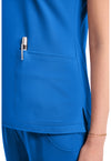 Royal - Women's Raglan V-Neck Scrub Top (View 3)