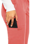 Coral - Women's Jogger Yoga Scrub Pants – Petite (View 2)