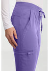 Electric Lavender - Women's Jogger Yoga Scrub Pants – Petite (View 2)