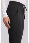 Black - Women's Jogger Yoga Scrub Pants – Tall (View 2)