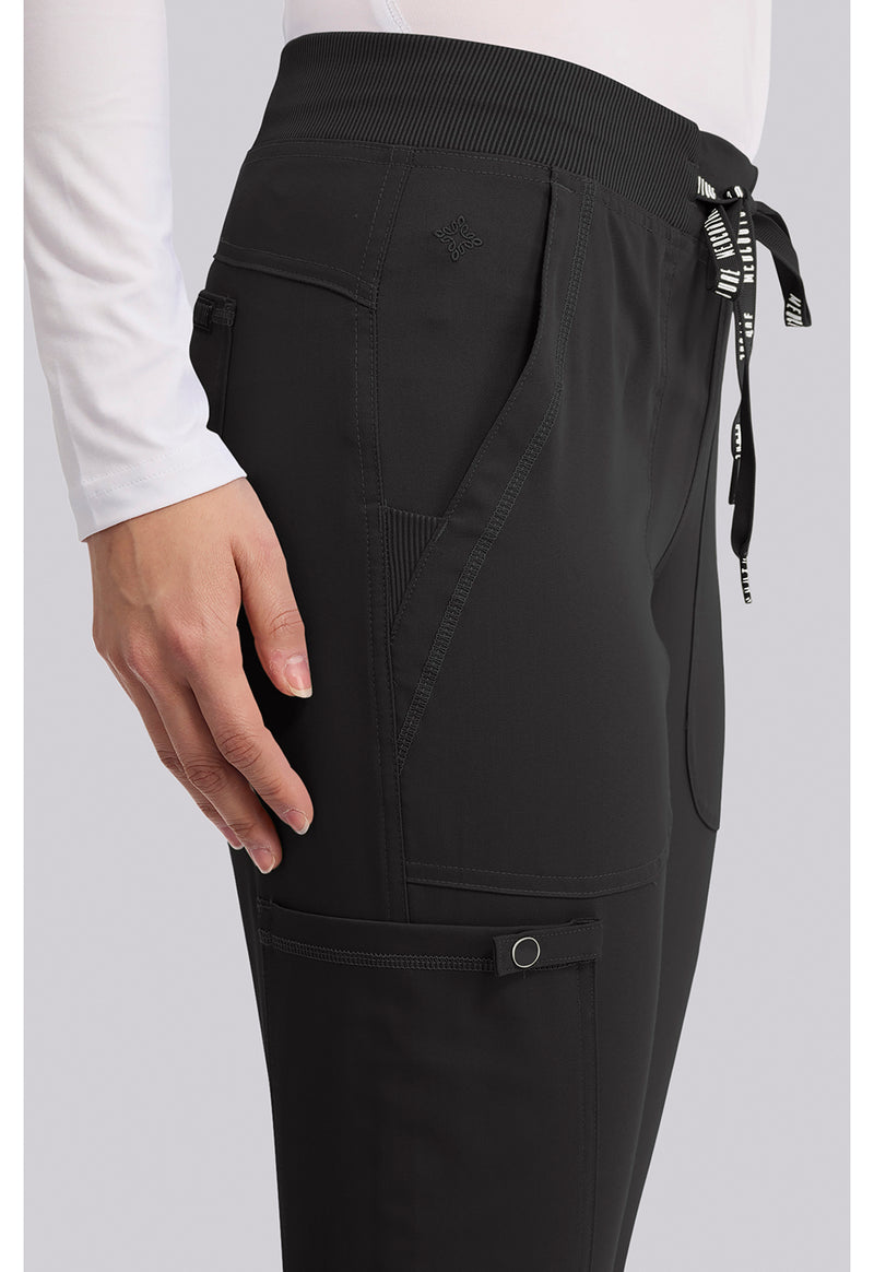Black - Women's Jogger Yoga Scrub Pants – Tall (View 2)