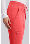 Coral - Women's Jogger Yoga Scrub Pants – Regular (View 2)