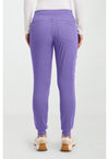 Electric Lavender - Med Couture Touch Women Scrub Pants - Back View