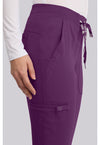 Eggplant - Women's Jogger Yoga Scrub Pants – Regular (View 2)
