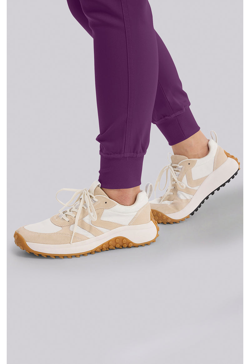 Eggplant - Women's Jogger Yoga Scrub Pants – Regular (View 3)