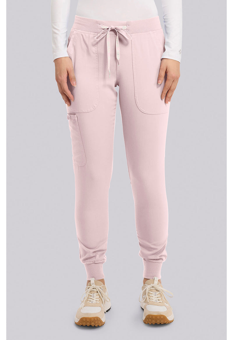 Ice Pink - Women's Jogger Yoga Scrub Pants