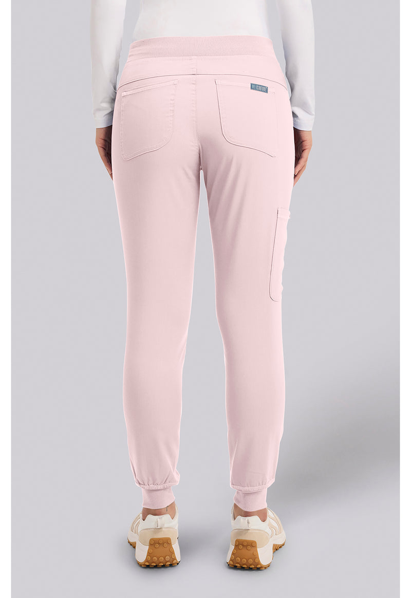 Ice Pink - Med Couture Touch Women Scrub Pants - Back View