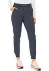 Pewter - Med Couture Touch Women Scrub Pants - Front View