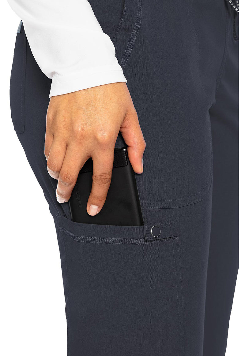 Pewter - Women's Jogger Yoga Scrub Pants – Regular (View 2)