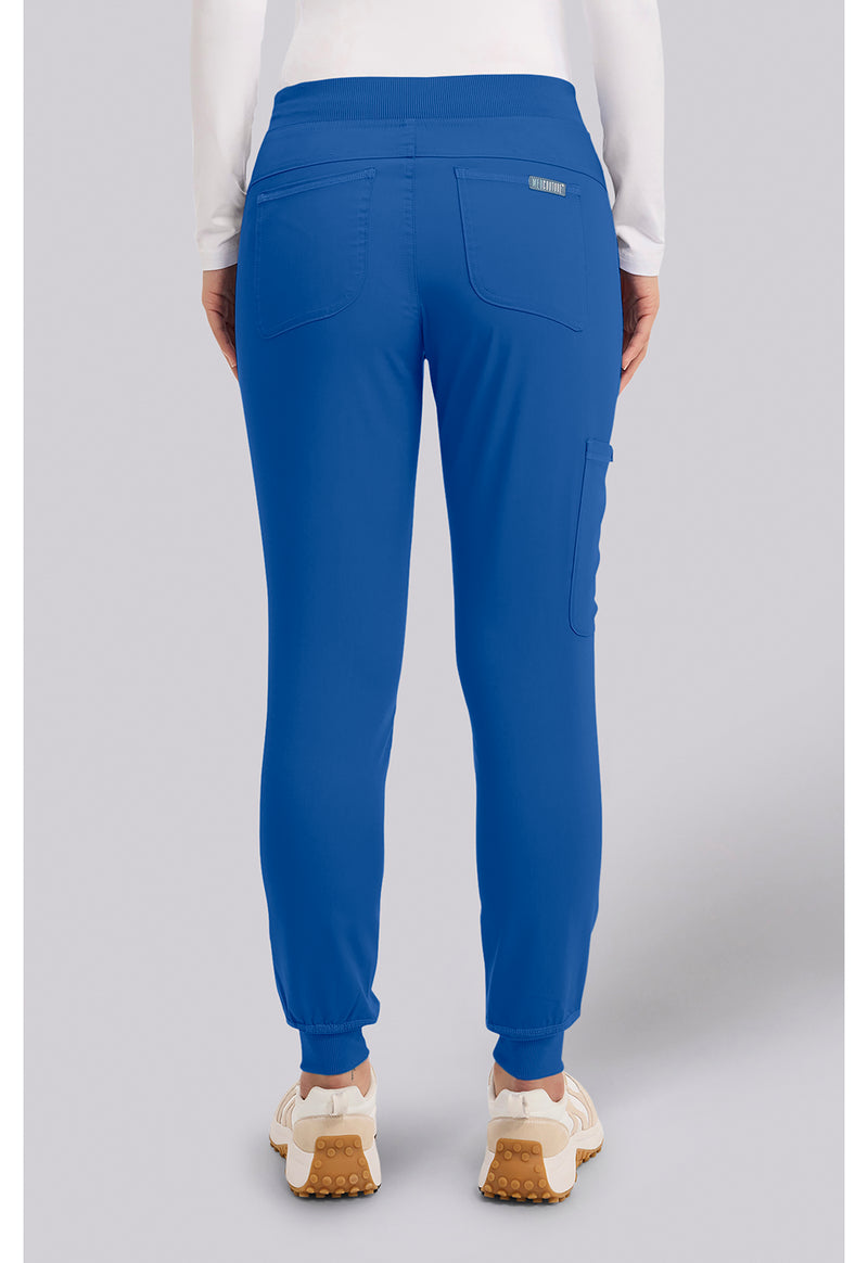 Royal - Med Couture Touch Women Scrub Pants - Back View