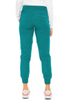TEAL - Med Couture Touch Women Scrub Pants - Back View