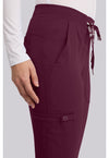 Wine - Women's Jogger Yoga Scrub Pants – Regular (View 2)
