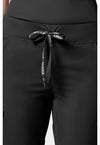 black - Jersey Waist Yoga Pant (View 2)