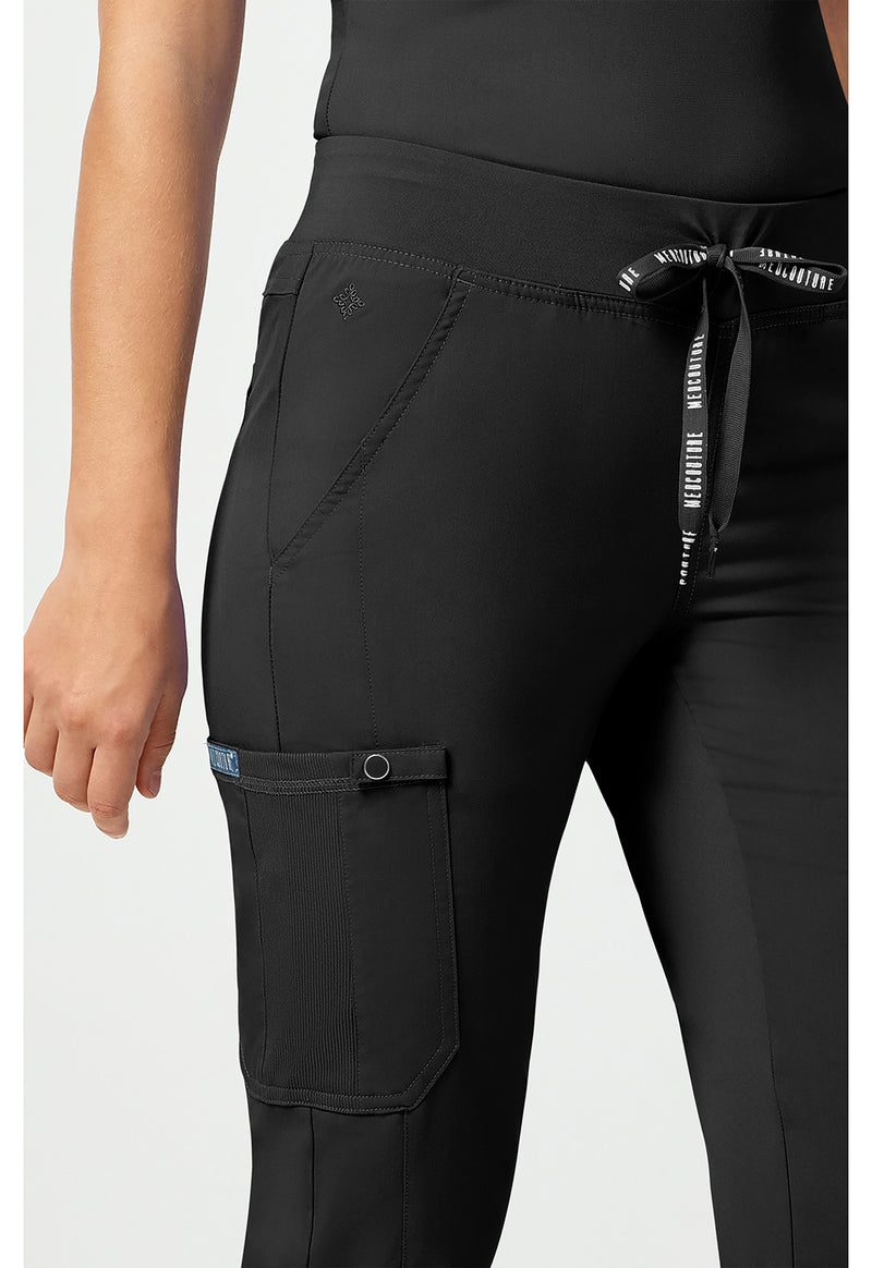 black - Jersey Waist Yoga Pant (View 3)