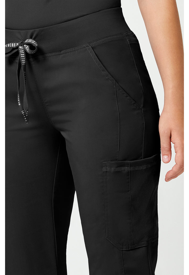 black - Jersey Waist Yoga Pant (View 4)