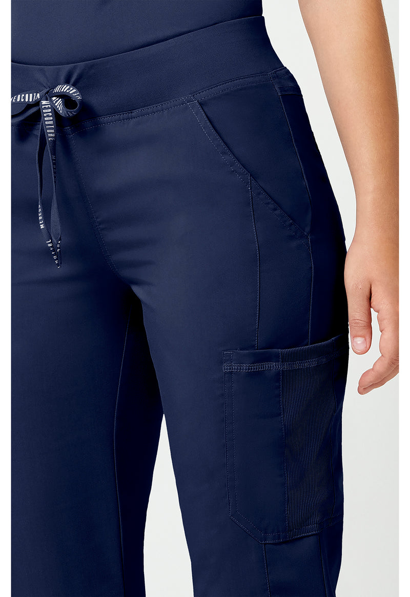 navy - Jersey Waist Yoga Pant (View 4)