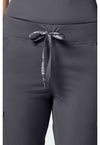 pewter - Jersey Waist Yoga Pant (View 2)