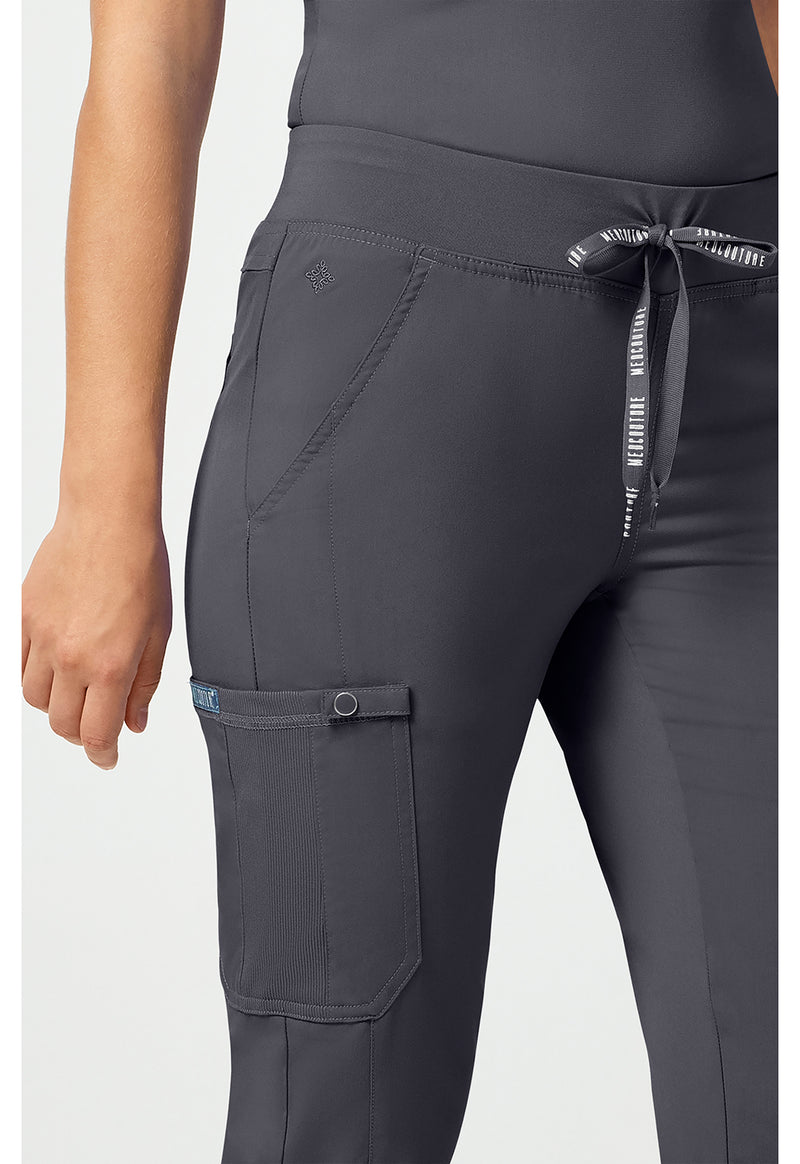 pewter - Jersey Waist Yoga Pant (View 3)