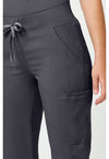 pewter - Jersey Waist Yoga Pant (View 4)