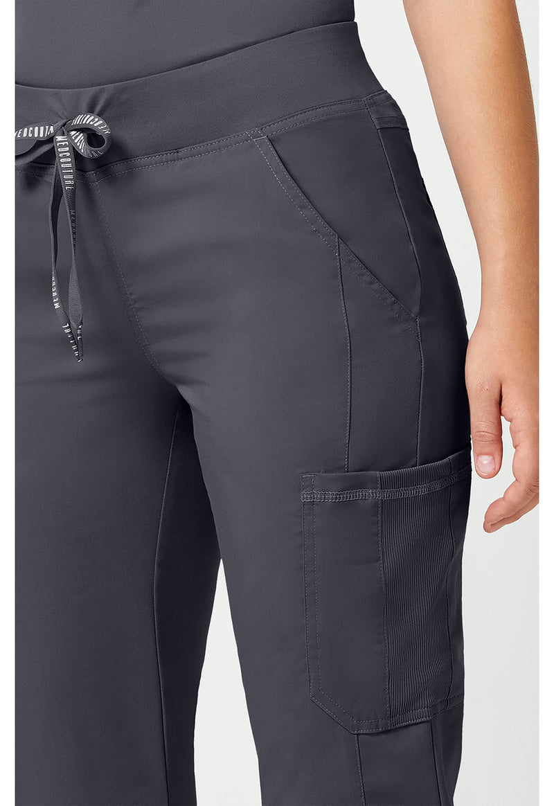 pewter - Jersey Waist Yoga Pant (View 4)