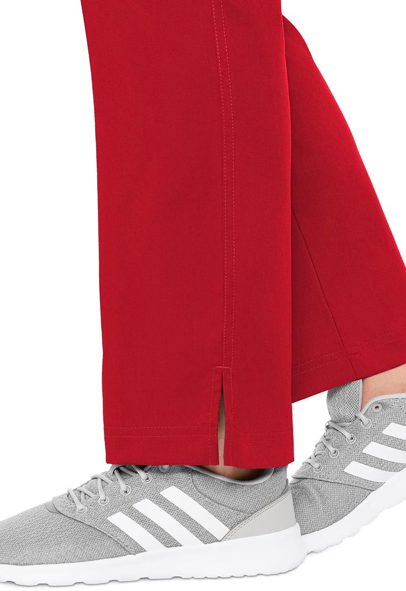 Red - Women's Yoga 2 Cargo Pocket Scrub Pants – Petite (View 2)
