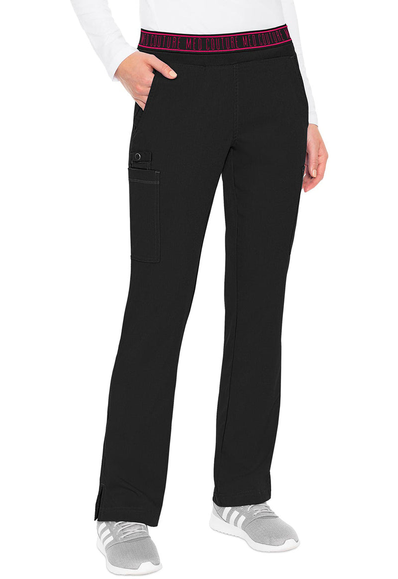Black - Women's Yoga 2 Cargo Pocket Scrub Pants