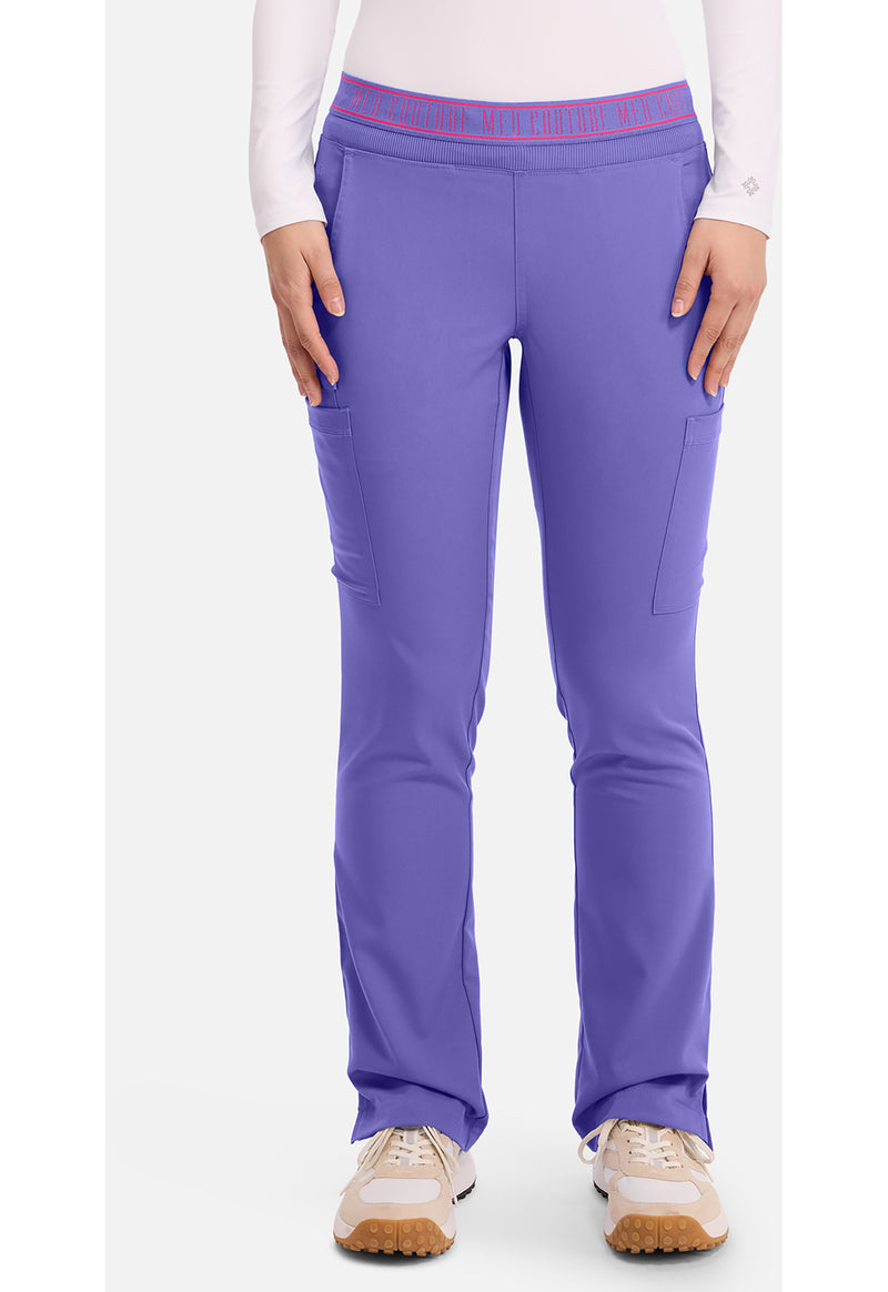 Electric Lavender - Med Couture Touch Women Scrub Pants - Front View