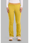Midsummer Gold - Med Couture Touch Women Scrub Pants - Front View