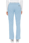 Periwinkle - Med Couture Touch Women Scrub Pants - Back View