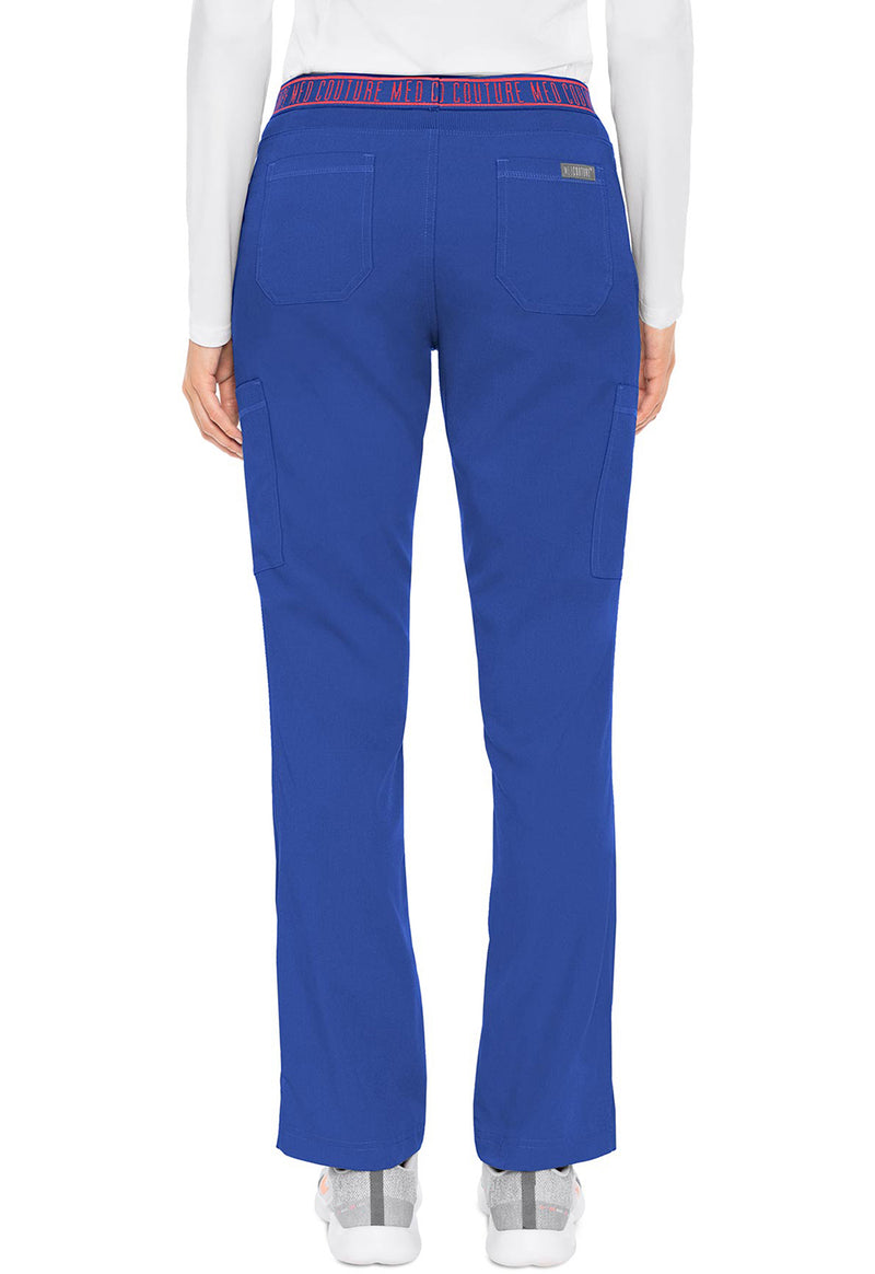 Royal - Med Couture Touch Women Scrub Pants - Back View
