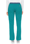 TEAL - Med Couture Touch Women Scrub Pants - Back View