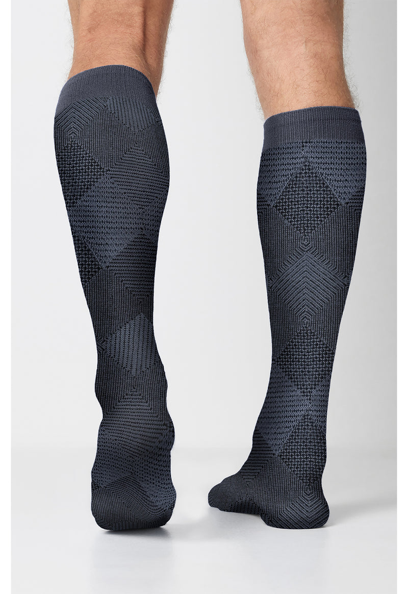 Pewter Diamond - Knee High 15-20 mmHg Compression (Back)